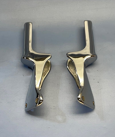 61020P T-Windshield Posts, Polished Stainless Steel