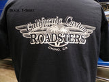 19417B CCR T-Shirt, Black, Large, w/ Black & White wings Logo