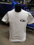 19419 CCR T-Shirt, White, 2X-Large, w/ Black & White wings Logo