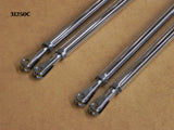 31252C T-Radius Rods, Chrome, Short Fronts, 27" bars w/Ends and Chrome Hardware