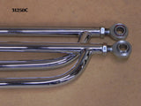 31252C T-Radius Rods, Chrome, Short Fronts, 27" bars w/Ends and Chrome Hardware