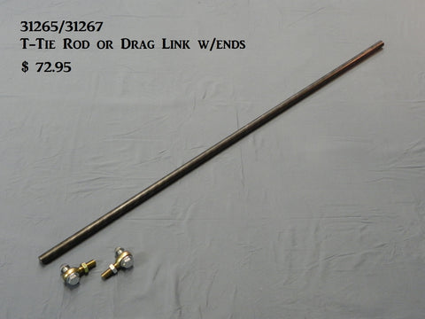 31269 T-Drag Link, 44.5" bar (long body) w/ spherical ends (R&L) and Hardware