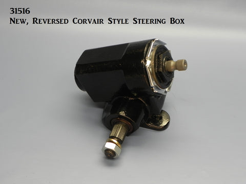 31516  New, Reversed Corvair Style Steering Box, Universal