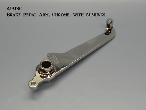 41313C Brake Pedal Arm, Chrome, with Bushings, (only)