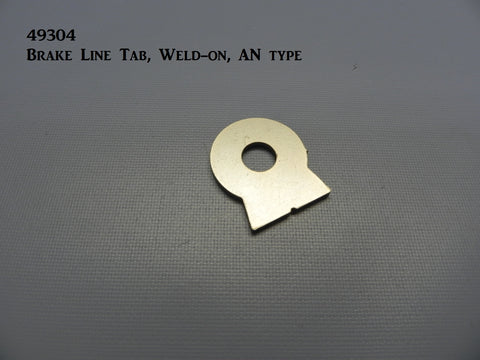 49304 Brake Line bulkhead Tab, Weld-on, (AN type, 3/8" hole)