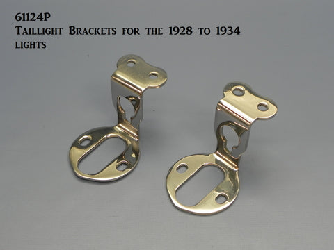 61124P Taillight Brackets for the Model A-34 Lights -Polished S/S
