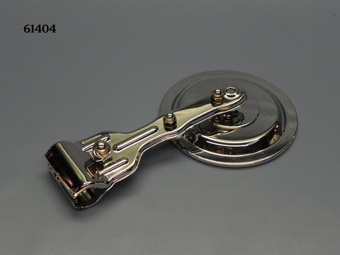 61404 T-Mirror, Chrome Clamp-on, Round Side View