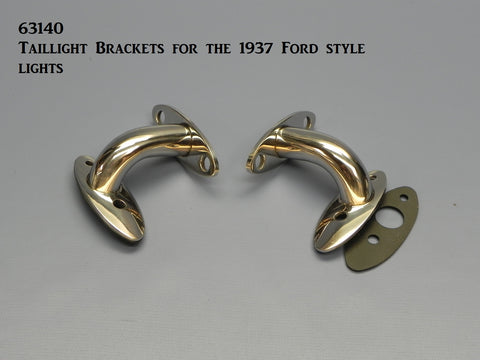 63140 Taillight Brackets, Stainless Steel, for '1937 Ford Style lights