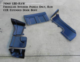 71060 LBD-RAW  Fiberglass Interior Panels Only, Raw (CCR Extended Door Body)