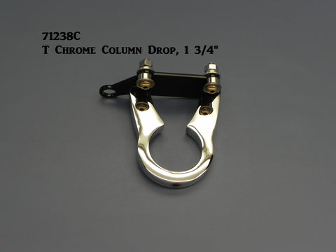 71238C Steering Column Drop, Chrome Long Body