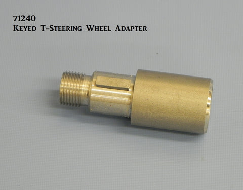 71240 Keyed T-Steering Wheel Adapter, (weld-on)