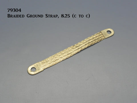 79305 Braided Ground Strap with 3/8" eye holes, (8.25")