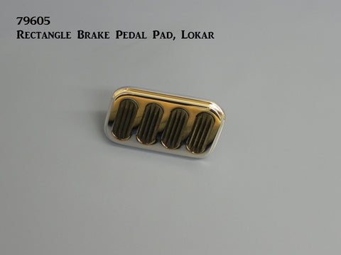 79605 Rectangle Brake Pedal Pad, Lokar