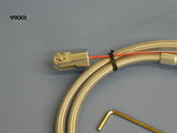 99001 Throttle Cable, Braided Stainless Steel, Lokar
