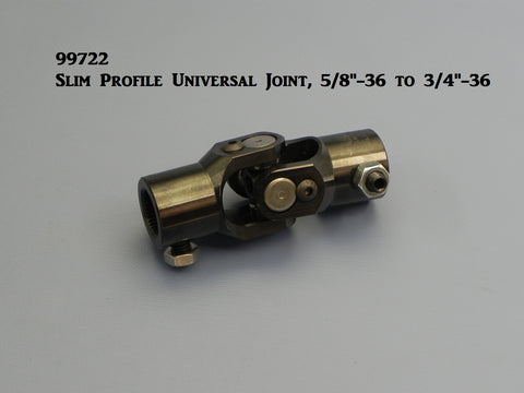 99722 Universal Joint, Slim Profile 5/8"-36 to 3/4"-36