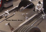 31801C T-Motor Mounts, Chrome, Chevy V8 (to motor)